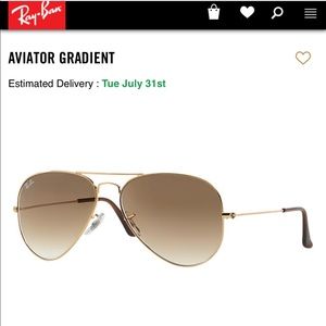 Ray-Ban Accessories - Ray Ban Aviator light brown gradient Ray-Ban Accessories - Ray Ban Aviator light brown gradient